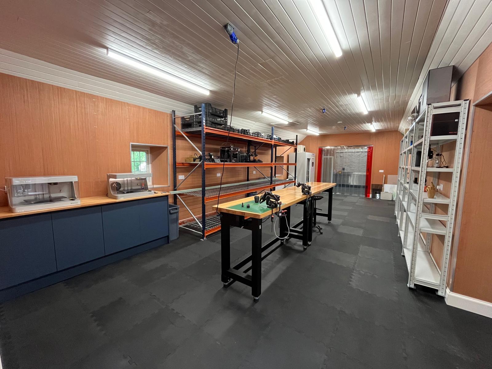 Main lab workspace